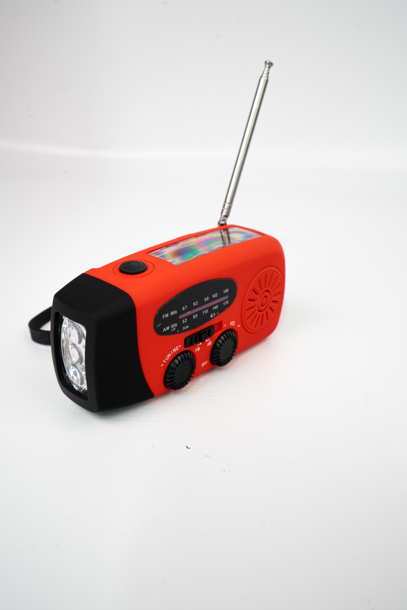 Nödradio med ljus & powerbank